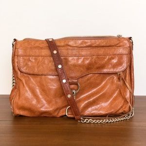 Rebecca Minkoff large MAC crossbody purse(camel)